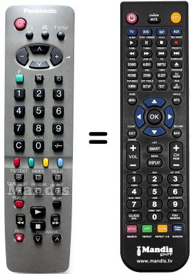 Replacement remote control Panasonic TX-14S4