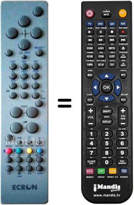 Replacement remote control Ecron DVB20EC