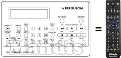 Gleichwertige Fernbedienung REMCON255