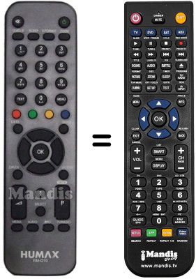 Replacement remote control Humax RM-G10