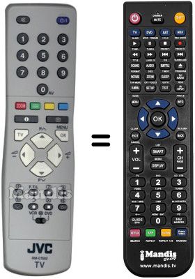 Replacement remote control JVC RM-C15022C