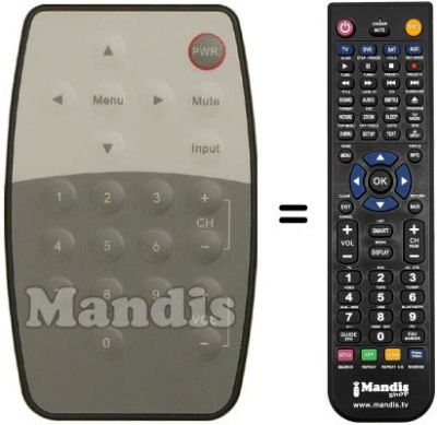 Gleichwertige Fernbedienung REMCON207