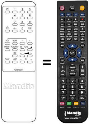 Gleichwertige Fernbedienung REMCON352
