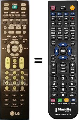 Replacement remote control LG AR702NS Replacement remote control LG AR702NS