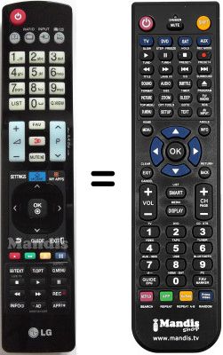 Replacement remote control LG 60LM620S Replacement remote control LG 60LM620S