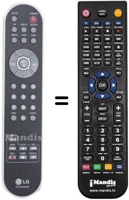 Gleichwertige Fernbedienung LG M4210C Gleichwertige Fernbedienung LG M4210C