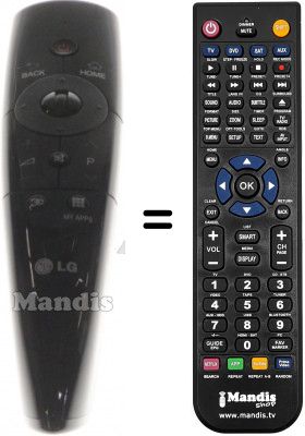 Replacement remote control LG 55LW5590