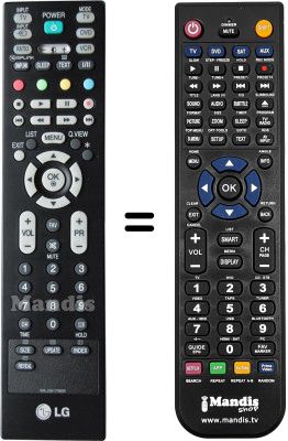 Gleichwertige Fernbedienung LG 32LC42-ZC Gleichwertige Fernbedienung LG 32LC42-ZC