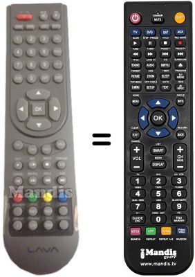 Gleichwertige Fernbedienung LAVA SUP7936