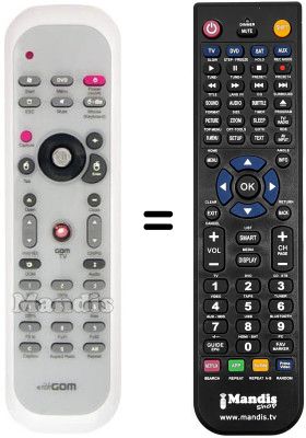 Replacement remote control REMCON878