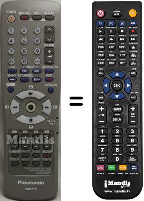 Replacement remote control Panasonic N2QAKB000007