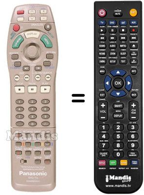 Replacement remote control Panasonic N2QAKB000011