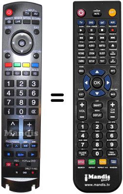 Replacement remote control Panasonic N2QAYB000239