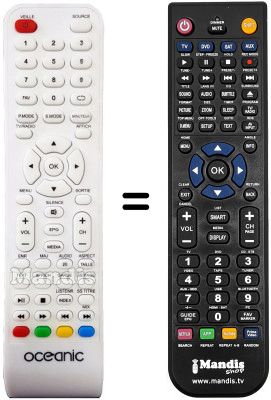 Replacement remote control Oceanic Ocealed240816W7