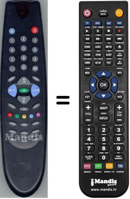 Gleichwertige Fernbedienung Funai 14.1