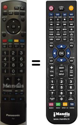 Replacement remote control Panasonic TH-42PY800P