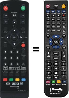 Replacement remote control PEEKTON PK1650TNT