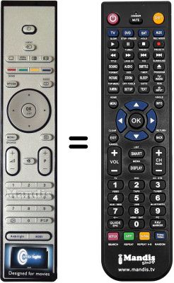 Replacement remote control Philips 47PFL9532D / 10 Replacement remote control Philips 47PFL9532D / 10