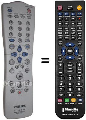 Replacement remote control Philips VR620
