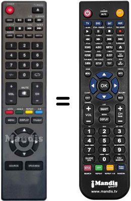 Gleichwertige Fernbedienung Q.BELL QT3010D20