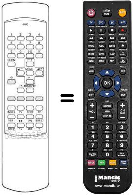 Replacement remote control RC0460