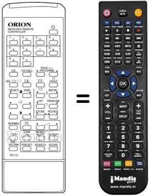 Replacement remote control RC13