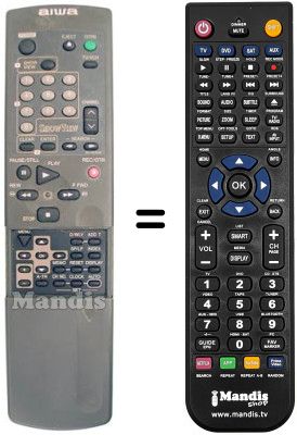 Gleichwertige Fernbedienung RC-6VR08