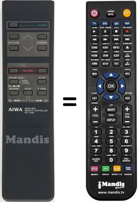 Gleichwertige Fernbedienung RC-T1000