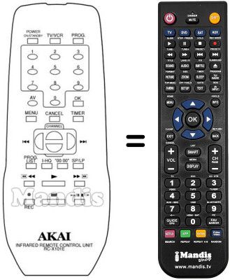 Replacement remote control RC-X101E