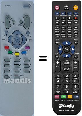 Replacement remote control Thomson 29DM4001 Replacement remote control Thomson 29DM4001