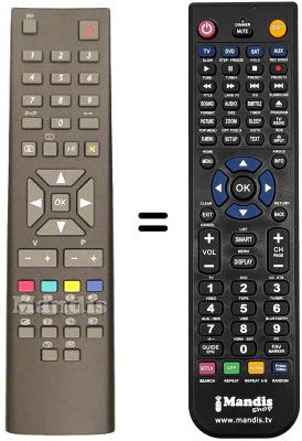 Gleichwertige Fernbedienung Inno Hit 2973