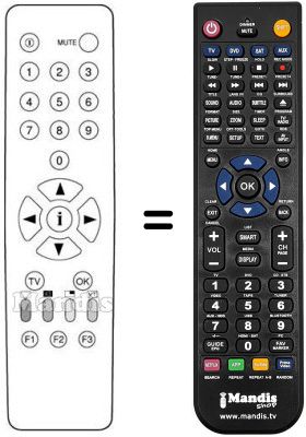 Replacement remote control RC211