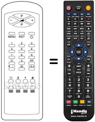 Gleichwertige Fernbedienung RC21191