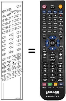Replacement remote control RC3010