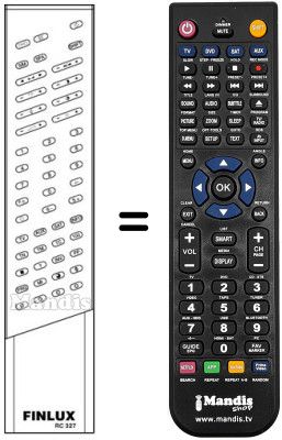 Gleichwertige Fernbedienung RC327