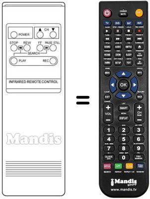Replacement remote control RC53