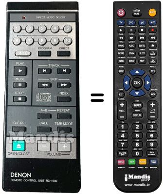 Replacement remote control RC-1500