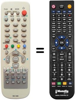 Gleichwertige Fernbedienung HUAYU RM-108B