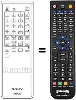 Replacement remote control RM625