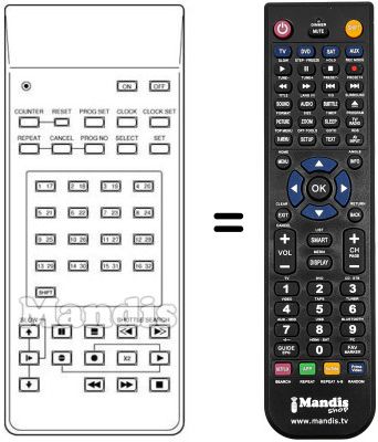 Replacement remote control RM7200
