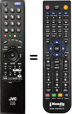 Replacement remote control JVC LT-32DR9BJ