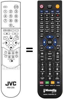 Replacement remote control JVC AV28X25
