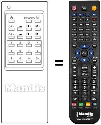 Replacement remote control Radiomarelli RM204