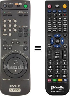 Gleichwertige Fernbedienung RMT-V187