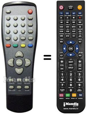 Gleichwertige Fernbedienung REMCON374