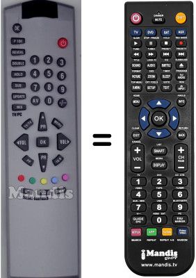 Replacement remote control Dantax 30 LCD B1