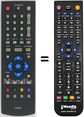 Replacement remote control Sharp 10240
