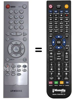 Gleichwertige Fernbedienung Samsung TF21B5DF3X/XEF Gleichwertige Fernbedienung Samsung TF21B5DF3X/XEF