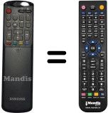 Gleichwertige Fernbedienung Samsung AA59-10020M Gleichwertige Fernbedienung Samsung AA59-10020M
