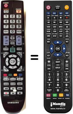 Gleichwertige Fernbedienung Samsung LE40A796R2M/XZF Gleichwertige Fernbedienung Samsung LE40A796R2M/XZF